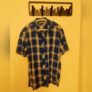 Blue Plaid Men's Shirt